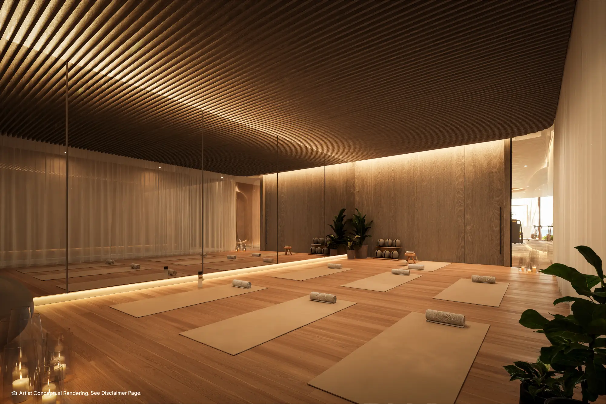 Sala de yoga de la Torre Norte